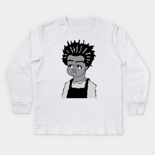 OUR GANG'S BUCKWHEAT Kids Long Sleeve T-Shirt